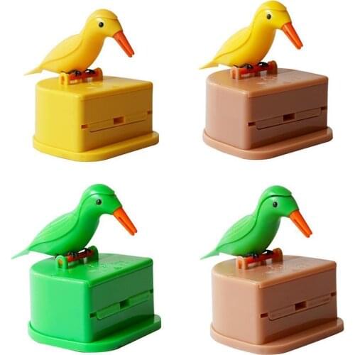 Creative Bird Automatic Toothpicks Holder Container Home Toothpick Dispenser Box C7N7