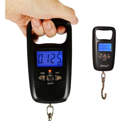 50kg/10g Weight Mini Hanging Scale Pocket LCD Digital High-accuracy Luggage Scale Portable Weighting Fishing Hook Scale