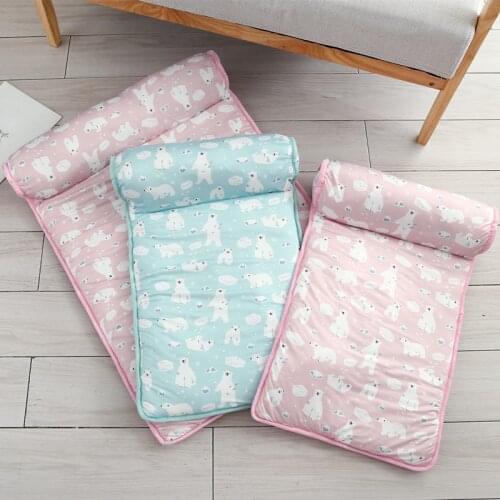 2021NEW Dog Mat Cooling Summer Pad Mat For Dog Cat Blanket Sofa Breathable Pet Dog Bed Cool Down Sleep Mat With Pillow Keep Cool