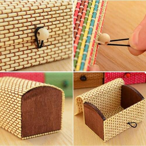 New Arrival Bamboo Wooden Jewelry Box Ring Necklace Earrings Sundries Storage Case Holder Gift