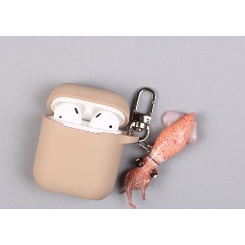 The New Squid Keychain Is Suitable for Apple AirPods Protective Cover Cartoon Cute Wireless Earphone Protective Shell Pendant