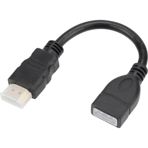 Wholesale Short 16.8cm HDMI-compatible Male to Female Converter Adapter Cable Cord 1080P Adaptor 50pcs/lot