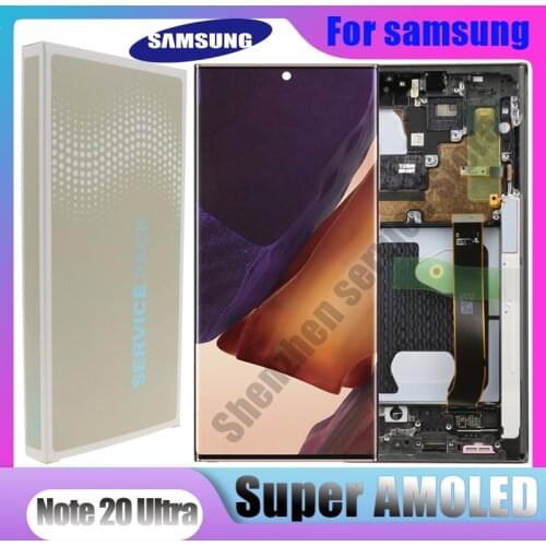 6.9" Super AMOLED Original LCD For Samsung Galaxy Note 20 Ultra N985F SM-N985F LCD Display Touch Screen Digitizer Repair Parts