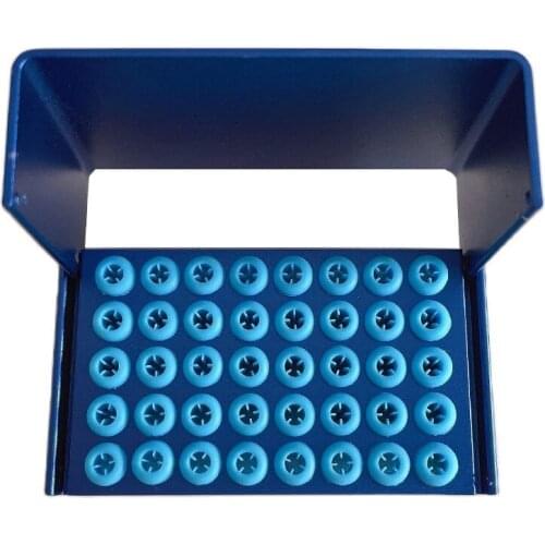 Orthdent 1 Pc 40 Holes Dental Silicone Bur Holder Autoclave Endo Disinfection Box Anti Falling