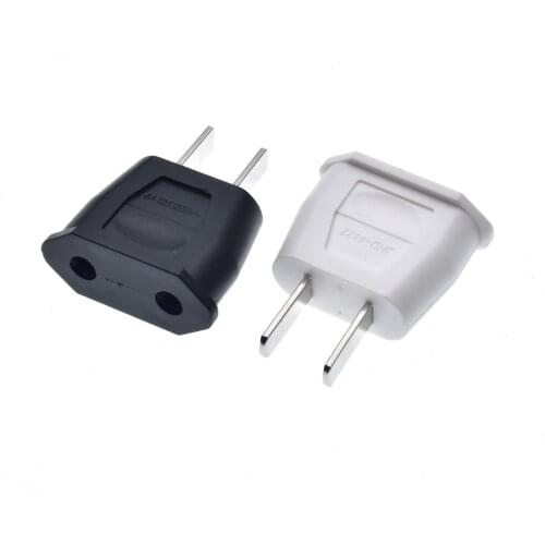 10pcs/lot Top EU Euro Europe to US American USA Power AC Wall Plug Converter Travel Adapter Home Use Adaptor Electrical socket