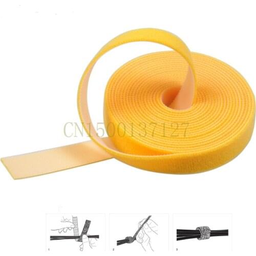 1PCS 25meters Magic cable tie Wide 20 mm Hook Loop self adhesive magic colorful