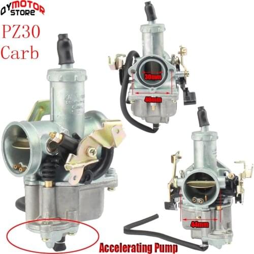 High quality 30mm PZ30 Carburetor Power Jet Accelerating Pump for 200cc 250cc Motocross Pit Dirt Bike ATV