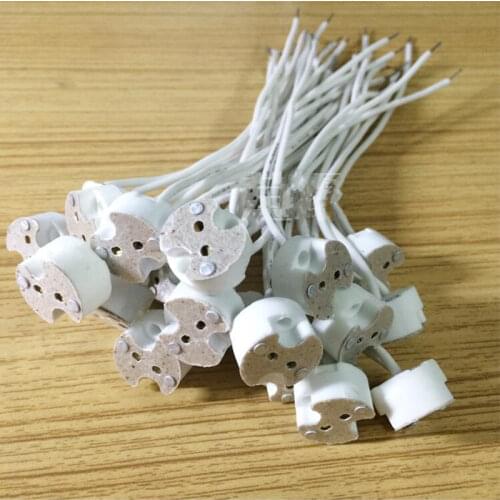 High quality 5pcs MR11 MR16 gu5.3 wire Connector LED Bulbs Holder Base Socket Gu5.3 Mr16, Mr11,mr16 gu10 g4 g9 lamp base
