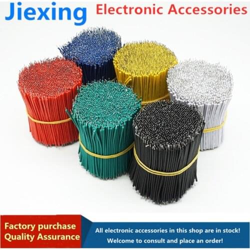 100PCS/LOT Tin-Plated Breadboard PCB Solder Cable 24AWG 3/4/5/6/8/10cm Fly Jumper Wire 1007-24AWG Connector Wire