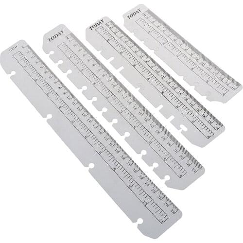 2pcs Rulers A4 A5 A6 B5 Planner For Spiral Notebook Tools School & Educational Supplies Suitable For Notebook Organizer