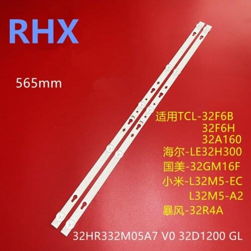 2pieces/lot for 32F6B led backlight 4C-LB320T-HRB 32HR332M05A7 6v TCL32D05-ZC22AG-16 CJ9W04 V4 08-32F6000-LPN002B