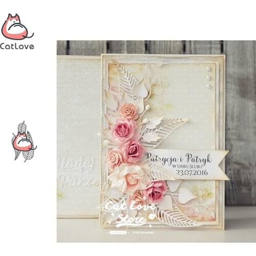 3PCS Leaves Series Metal Cutting Dies Scrapbooking Stencil Decorative Craft Embossing Die Cuts Card Making New Dies For 2019