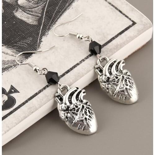 Anatomical Human Heart Oddities Artery Doctor Earring Gift Anatomy Taxidermy Gothic Jewelry Eardrop