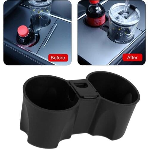 Car Center Console Cup Holder Portable Silicone Car Front Cup Holder For 2021 For Tesla Model 3/for Model Y Car Accessories