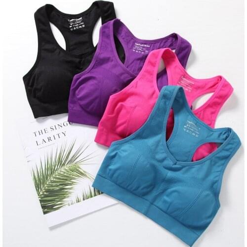 Hot 2019 New Women Beauty Back Fitness Bra Fashion Wrapped Chest Underwear Shockproof Bra Refreshing Womens Bra Brassiere