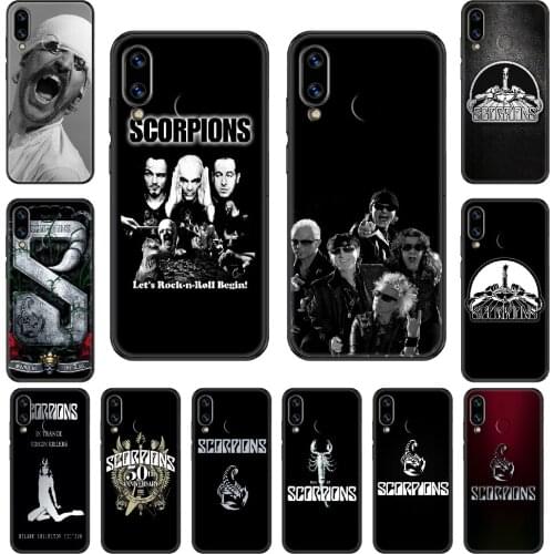 Scorpions Band Rudolf Schenker Phone case For Huawei Honor Mate 5 7 8 9 10 20 i A X Lite Pro black art Etui pretty back 3D