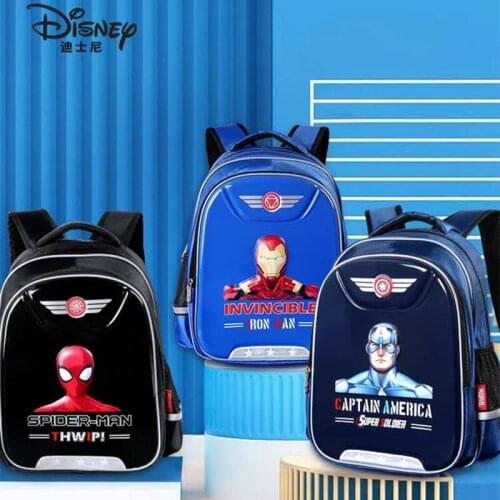 Disney Marvel school bags for boys spider man iron man captain america primary school student shoulder backpack mochilar escolar