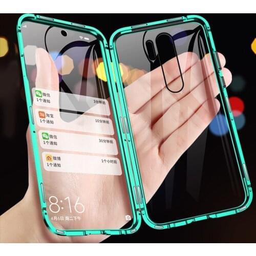 Double Sided Magnetic Absorption Metal Case For OPPO A9 2020 A5 2020 Full Protective cover case For OPPO F11 Pro f11 phone case