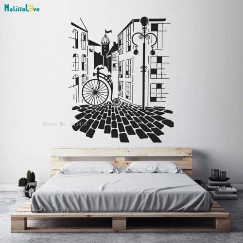 City Street Wall Art Sticker Modern Room Decor Removable Vinyl Decals Custom Color Living Room Bedroom Murals YT2413