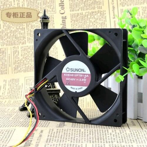 For original Jianyuan SUNON KDE4812PTB1-6A 48V 3.8W 12CM 12025 inverter fan