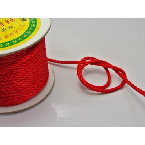 25 Meter Red Nylon Love Rope Binding Bind up Synthetic Silk String 3mm