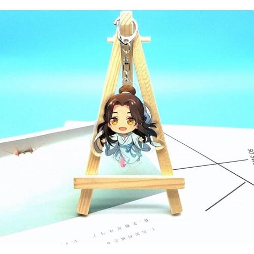 Cute Anime Tian Guan Ci Fu Key Chain Holder Fashion Cartoon Heaven Officals Blessing Keyrings Keychains Jewelry Collection Gift