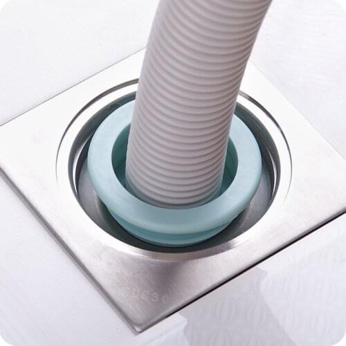 Floor Drain Cover Washing Machine Bathroom Kitchen Pipeline Sewer Anti-blocking Anti-insect Deodorant Sealing Ring