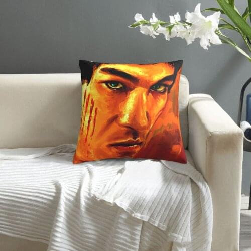 Bruce Lee pillowcase printed cushion cover sofa waist pillow pillow cover