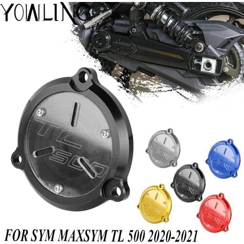 NEW For SYM MAXSYM TL 500 TL500 2020-2021 Motorcycle CNC ALUMINIUM Front Sprocket Cover Frame Hole Drive Shaft Guard Protector