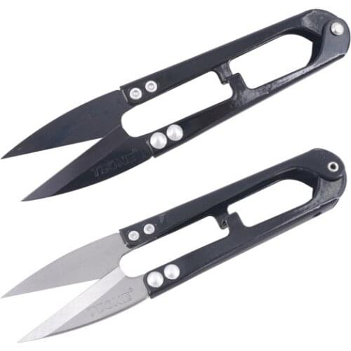 2 Pcs U Shape Clippers Trimming Sewing Scissors Nippers Sewing Embroidery Craft Scissors Tailor Tijeras De Costura Mini Scissors