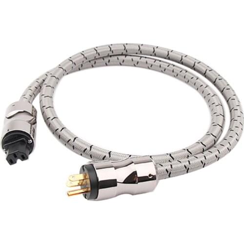 High fidelity K guCRYO-156 US AC Power Cord Power Cable hifi American Standard Audio CD Amplifier Amp US Power Cables EU US Plug