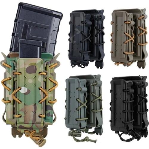 9mm 5.56mm 7.62mm Molle Magazine Pouch for Glock AK AR15 M4 45ACP Gun Airsoft Mag Pouch Shell Carrier Case Bag with Belt Clip