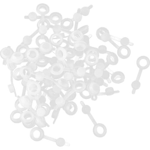 50/100Pcs Straw Hole Grommets with Attached Plugs Bottles Mason Jar Lids Wine Beer Making Non-toxic Leakproof Sealing Plugs