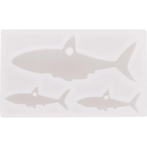 Crystal Epoxy Resin Mold Shark Casting Silicone Mould Handmade DIY Crafts Decorations Making Tools E56C