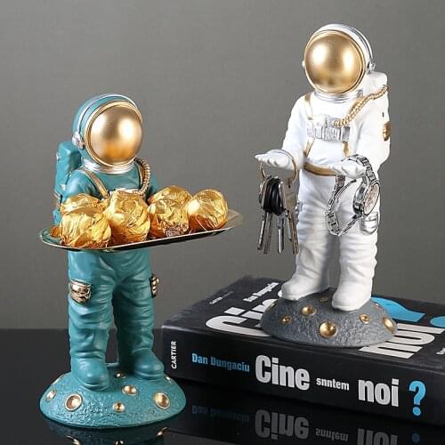 New Resin Figurines Astronaut Statues Craft Character Sculpture Home Decoration Accessories Modern Living Room Desktop Ornaments
