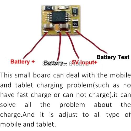 Universal Cell Phone Lithium Battery Charging Protection Fast Charge Board to solve all mobile phone and Tablet charging problem