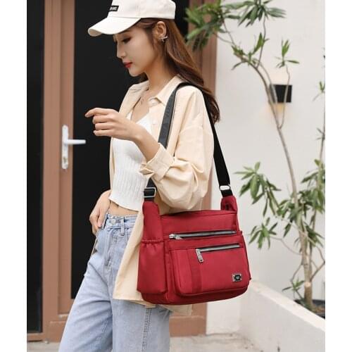 6 Colors New Nylon Waterproof crossbody bags 2021 Solid Shoulder bag woman Travel Brand Bags ladies Trend Cheap bolsos mujer