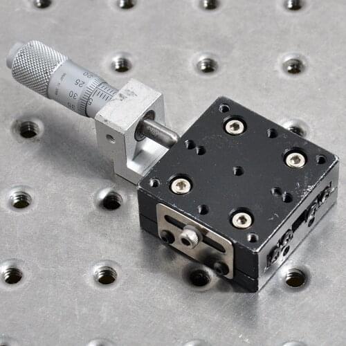 Y-axis manual precision fine-tuning displacement sliding table linear guide type movable adjustment table 40mm aluminum alloy