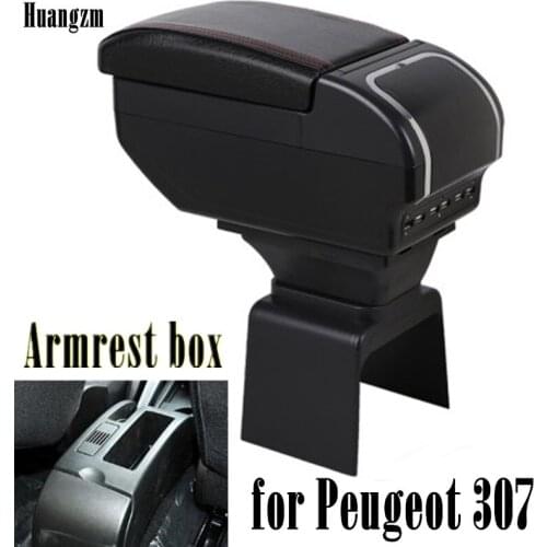 Storage Box Armrest For Peugeot 307 Arm Rest Center Centre Console