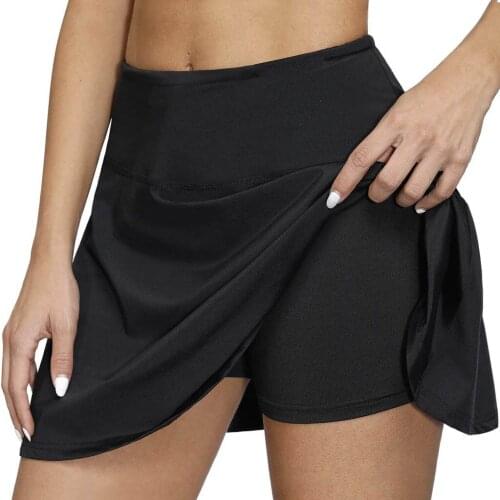 Women Active Quick Dry Athletic Skorts Lightweight Skirt With Pockets Sports Skirts With Shorts Inner Running Tennis Golf Wear