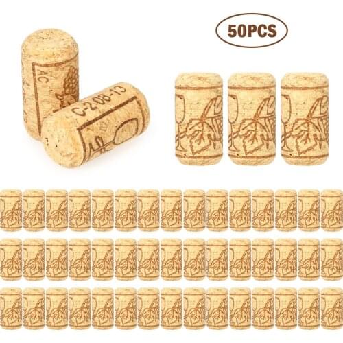 100/50pcs/set Wine Bottle Stopper 40*21mm Set of 50pcs Red Wine Bottle Stopper Oak Red Wine Bottle Stopper Oak Wine Corks