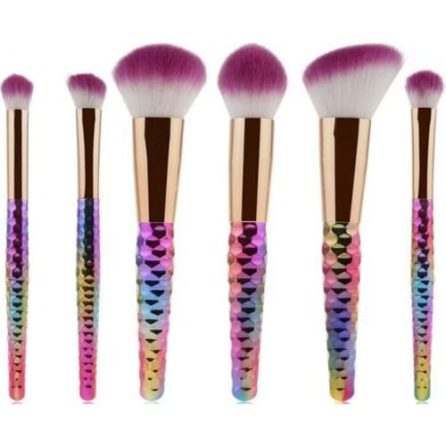 100sets/lot 6pcs makeup brush New Professional Makeup Foundation Powder Blush Eyeliner