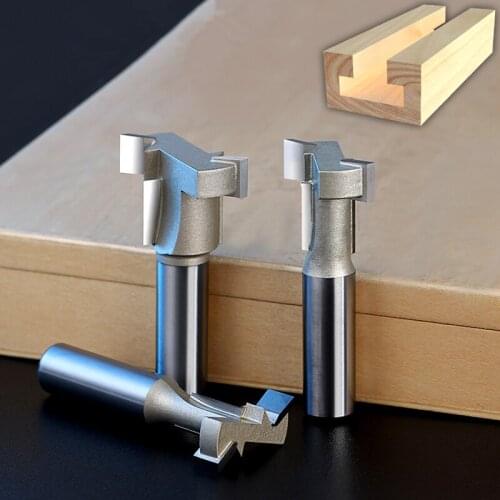 1PCS-Free shipping 12.7mm CNC solid carbide woodworking router bit,wood milling cutter,straight blade T-slot end mill,wood tool
