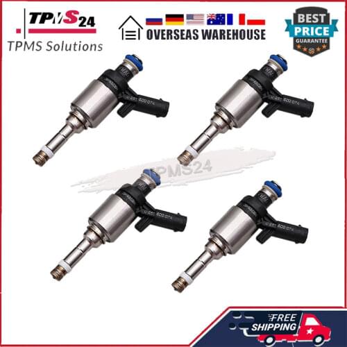 For Audi A3 A4 A5 TT Volkswagen CC Golf Passat Sharan Skoda Octavia Superb Yeti Seat Altea Leon 4PCS 06H906036H Fuel Injectors