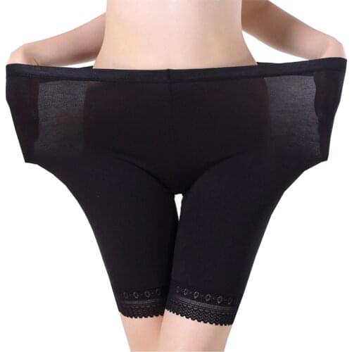 45-140kg Cotton Women Safety Shorts Panty Plus Size Ladies Underwear Big Size Black