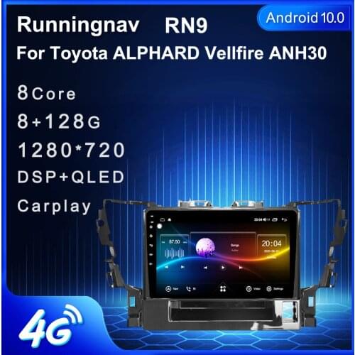 4G LTE Android 10.1/9/8.1 For Toyota ALPHARD Vellfire ANH30 Multimedia Stereo Car DVD Player Navigation GPS Radio