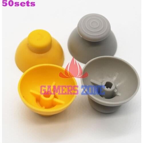 50sets=100pcs Analog Thumbstick Joystick Stick Cap Caps for Gamecube NGC GC controller Left and right thumbsticks