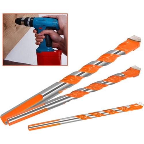 6mm-12mm Electric Tools Triangle Shank Drill Hammer Concrete Ceramic Tile Metal Drill Bit Set DIY Wall Hole Saw Drilling