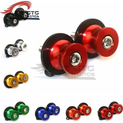 8MM Motorcycle CNC Aluminum Swingarm Spools Slider Stand Screw For Triumph Daytona 675R Street Triple/R Tiger 800/XC with