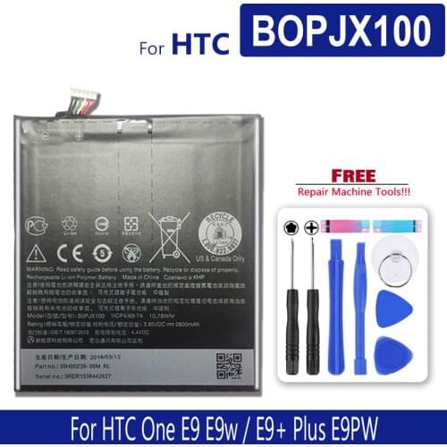 Battery For HTC One E9 E9w / E9 Plus E9PW Battery BOPJX100 2800mAh supply tracking number